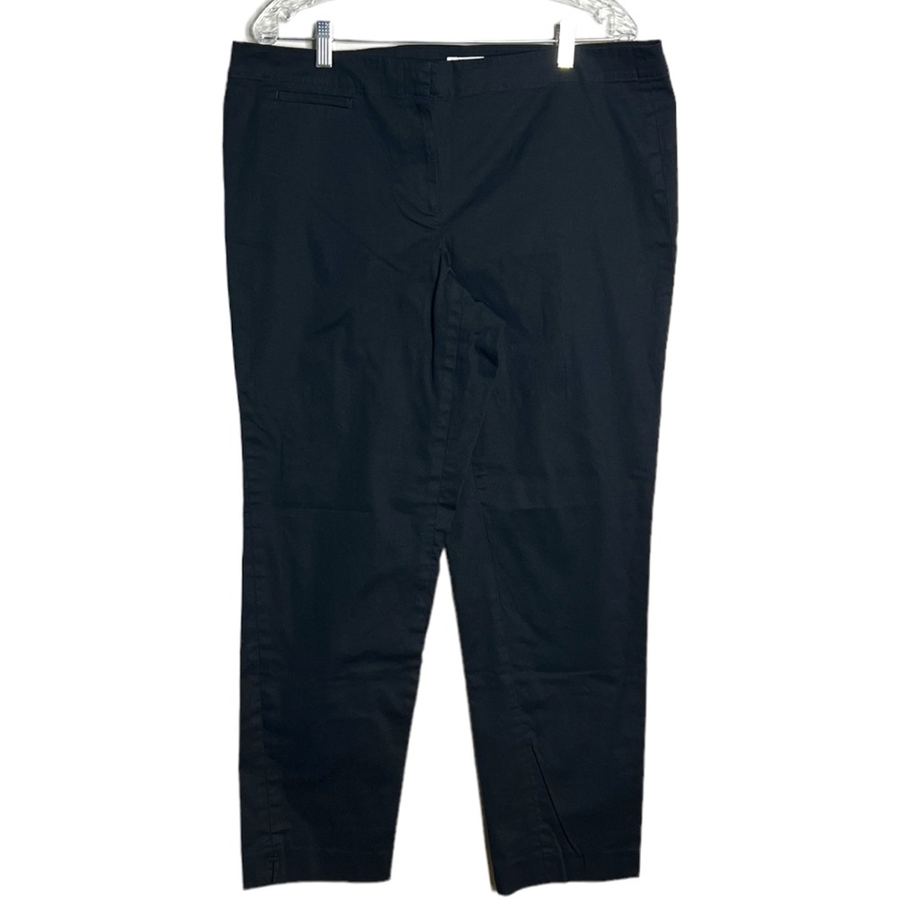 J. Jill Black Straight-Leg Trousers